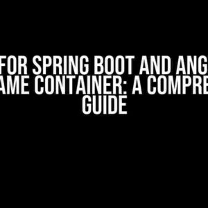 Routing for Spring Boot and Angular App in the Same Container: A Comprehensive Guide