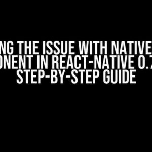 Solving the Issue with Native-Base Component in React-Native 0.73.7: A Step-by-Step Guide